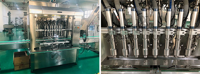 星火全自動(dòng)牛肉醬生產(chǎn)線(xiàn)灌裝設(shè)備細(xì)節(jié)展示