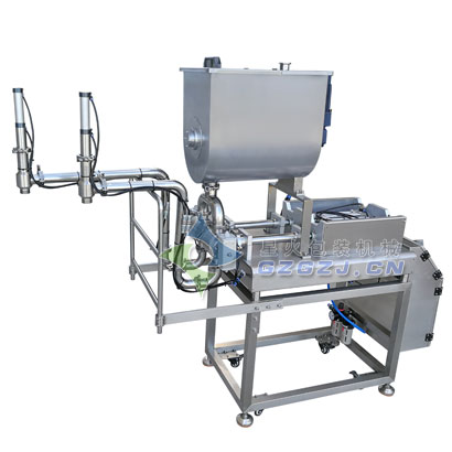 臥式雙頭辣椒醬灌裝機(jī)/雙頭攪拌醬料灌裝機(jī)