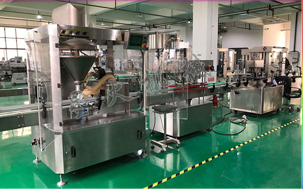 星火全自動(dòng)粉末罐裝機(jī)設(shè)備展示