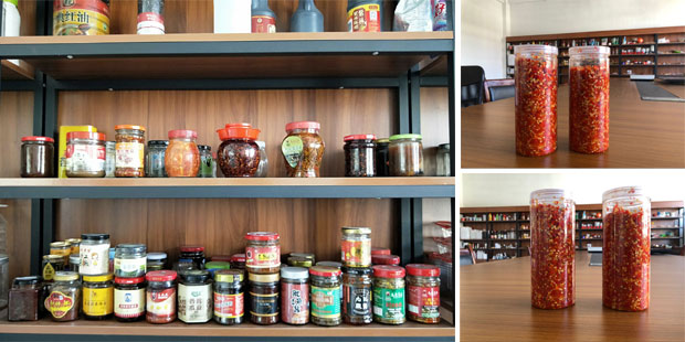 星火辣椒醬灌裝封口機生產(chǎn)線樣品展示